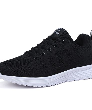 New Women Fashion Running Sneakers Platform Solid Color Flats Ladies Shoes Casual Breathable Wedge Heel Women Walking Sneaker