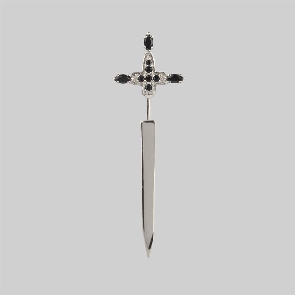 2022 Newset stainless steel Sword earrings dagger earrings sword ear jackets earrings - Image 4
