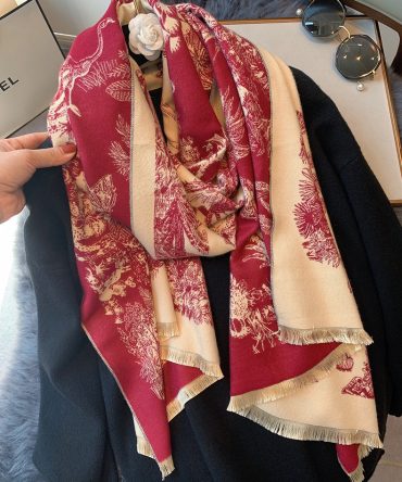 Japanese Wild Warm Scarf Women's Dual-use Imitation Cashmere Summer Air Conditioning Shawl Double-sided Scarf