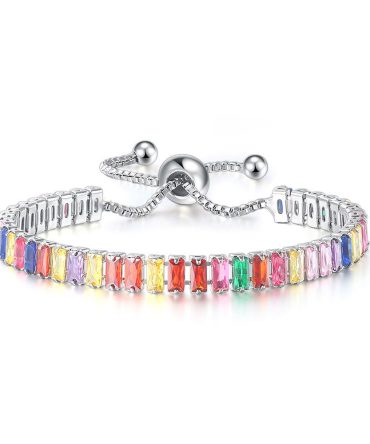 Colored Zircon Bracelet Women's Full Diamond Crystal Jewelry