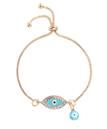 Personality Flash Diamond Devil's Eye Bracelet Ethnic Style Jewelry