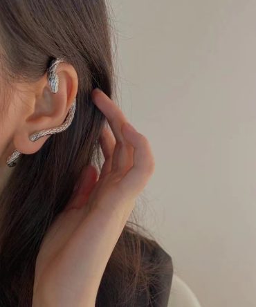 Wind winding Ear-Hook Snake-Shaped Earrings Couple Design