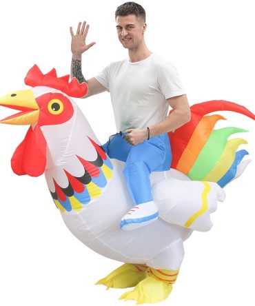 Inflatable Cock Chook Chicken Halloween Costumes For Women Cosplay Fancy Dress Rooster Costumes Hen Christmas Costume For Adult