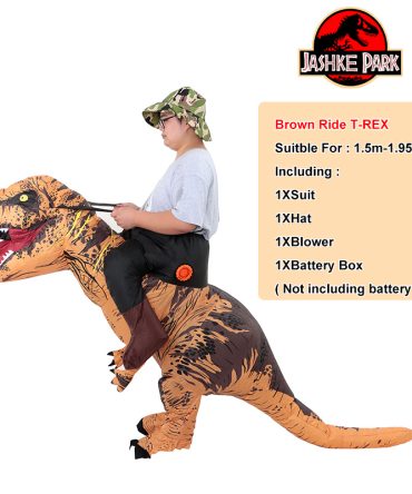 T-REX Monster Inflatable Costume Blow Up Cosplay Dinosaur Clothing Carnival Halloween Christma Dress For Man Woman Party Show