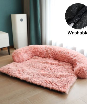 Pet Sofa; Warm Plush Pet Cushion For Indoor Dogs & Cats; Dog Blanket; Washable Pet Bed