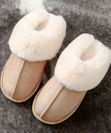 Soft Warm  cotton slippers for Women and men in autumn and winter; Anti-Skid Cozy Plush for Indoor Outdoor; man slippers
