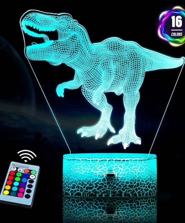 16 Colors Children 3D Illusion Bedside Lamp Remote Control Night Light For Kids 2 3 4 5 6 7 8-12 Year Old; Birthday Gifts For Boys; Home Decorations