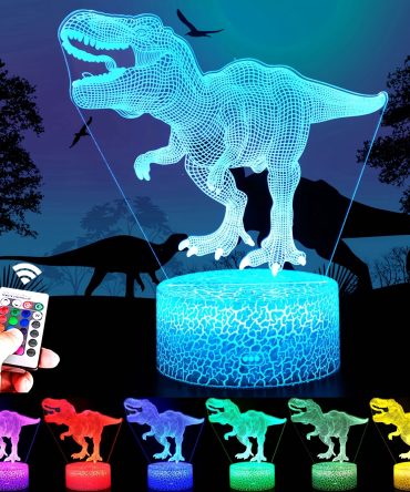 16 Colors Children 3D Illusion Bedside Lamp Remote Control Night Light For Kids 2 3 4 5 6 7 8-12 Year Old; Birthday Gifts For Boys; Home Decorations