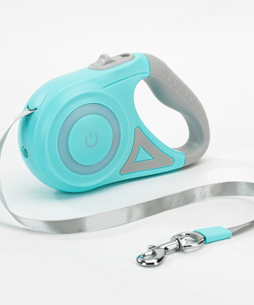 Retractable Dog Leash With LED Flash Light; Adjustable Tractor Rope For Outdoor; No Batteries; length 3m