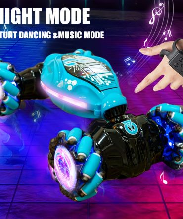 Gesture RC Car; 4WD 2.4G Remote Control Car Foe Boys And Adults; Hand Controlled RC Car; All Terrains Monster Trucks For Boys Gusture RC Stunt Car 360° Flips Gift For Age 4-12 With Light Music