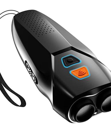 Dog Barking Control Devices Dual Sensor Anti Barking Device with Training/Deterrent Modes Dog Whistle to Stop Barking Ultrasonic Dog Barking Deterrent with LED Flashlight 25 FT Range Rechargeable