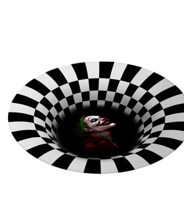 3D Vortex Mat Carpet Abstract Geometric Optical Doormat Area Rug Non-slip Floor Mat Rug Floor Mat Living Room Bedroom Decor Rugs