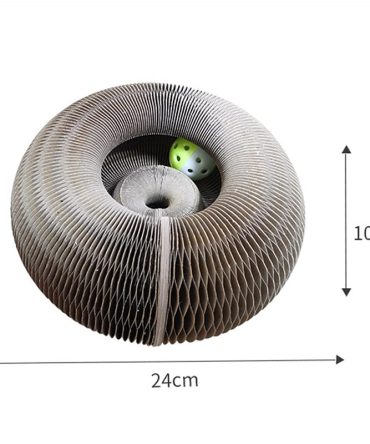 Free from EU Magic Organ Cat Scratching Board with Bell Cat Toy Grinding Claw Cat Play Scratch Climbing Frame Corrugated Paper