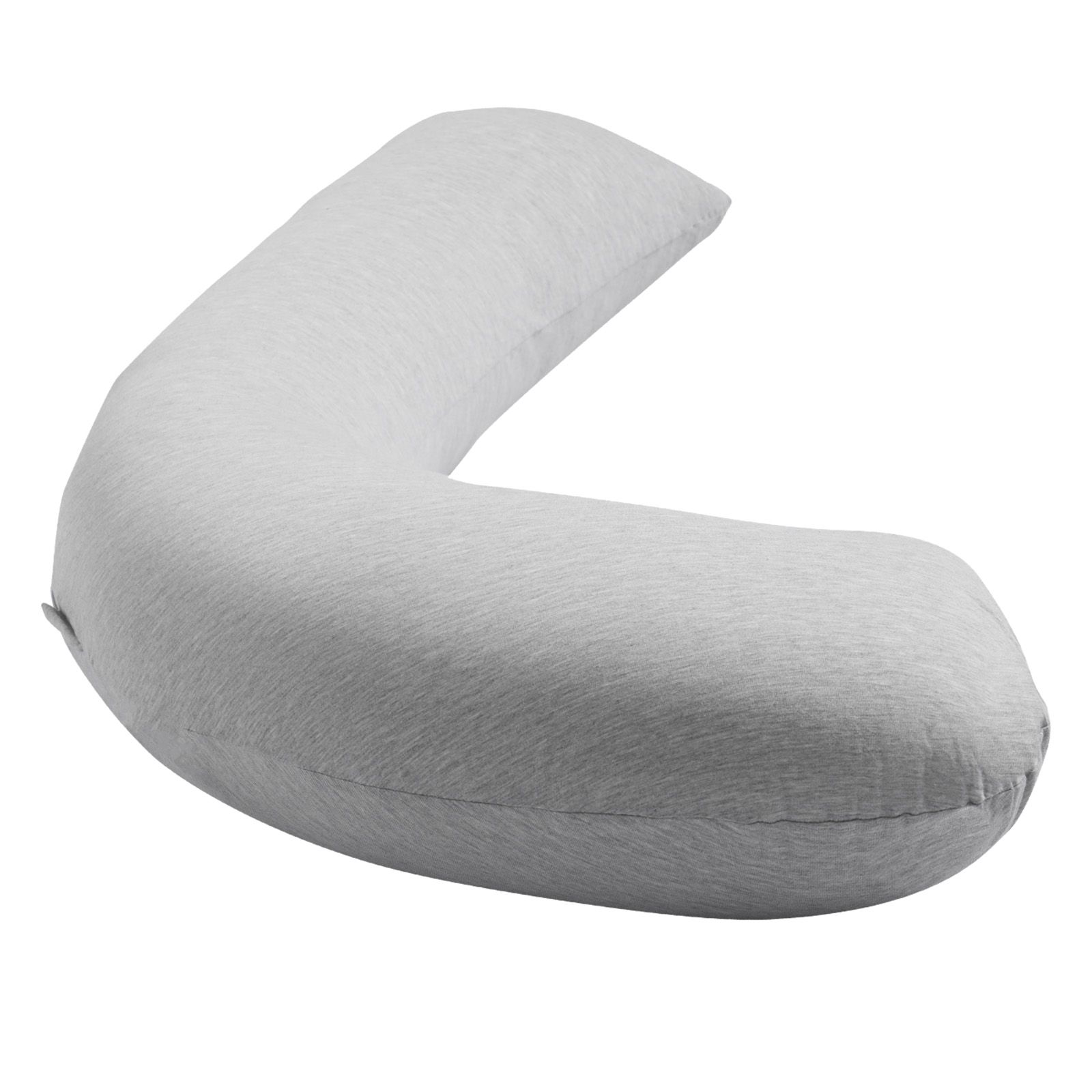 Pregnancy Pillows for Side Sleeping, L-Shaped Maternity Pillow for Pregnant Women, Soft & Breathable Pregnancy Body Pillow with Washable Jersey Cover for Head Neck Belly Leg Support, Light Gray - Image 10