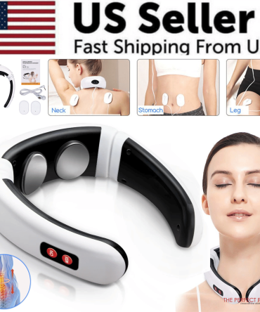 Electric Cervical Pulse Neck Massager Muscle Relax Massage Magnetic Therapy US