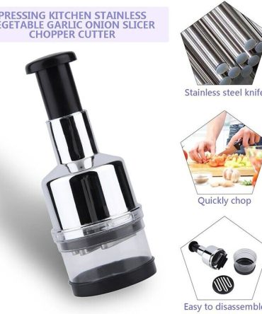 Vegetable Fruit Salad Onion Garlic Food Hand Chopper Cutter Slicer Peeler Dicer