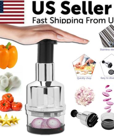 Vegetable Fruit Salad Onion Garlic Food Hand Chopper Cutter Slicer Peeler Dicer