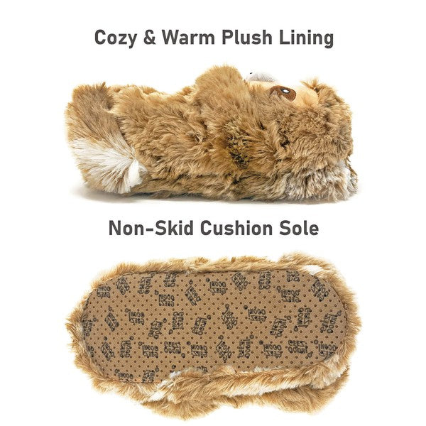 Sloth Hugs - Kids Fluffy House Slippers Shoes - Image 3