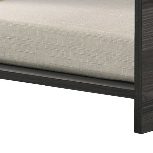 Esme Ash Gray 47" Wide Modern Comfy Pet Bed with Cushion and Side Storage Compartment - Image 5