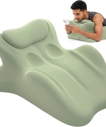 Wedge Pillow,Ergonomic Memory Foam, Contoured Support Pillows, 27° Angled Support for Waist and Neck, Multi-Position Support Pillow