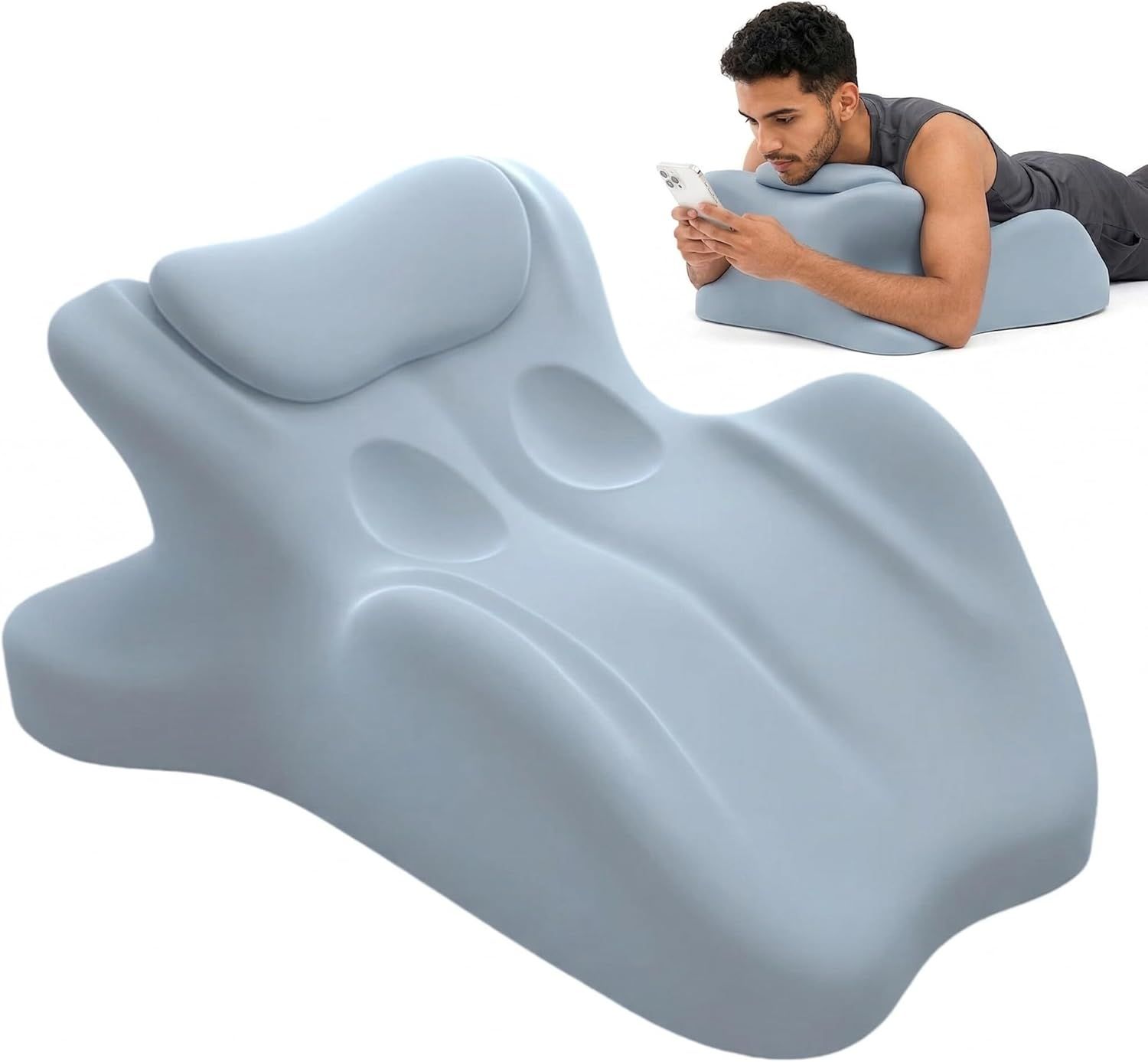 Wedge Pillow,Ergonomic Memory Foam, Contoured Support Pillows, 27° Angled Support for Waist and Neck, Multi-Position Support Pillow - Image 19