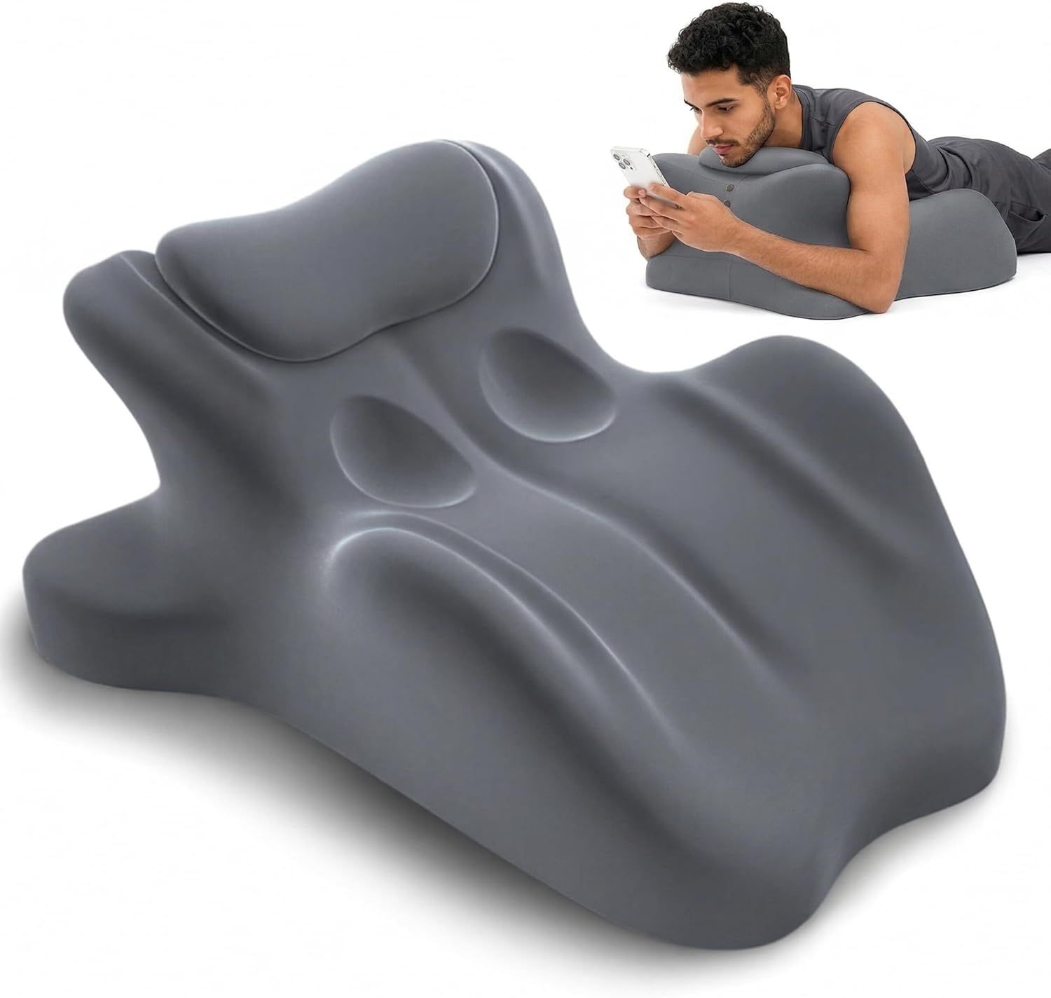 Wedge Pillow,Ergonomic Memory Foam, Contoured Support Pillows, 27° Angled Support for Waist and Neck, Multi-Position Support Pillow - Image 10