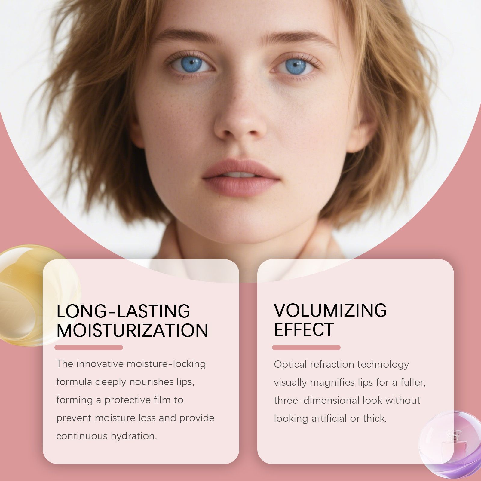 AMZ Hydrating Lip Gloss Lip Nourishing Lip Gloss Hydrating Water Light Glass Lip Care Lip Oil - Image 3