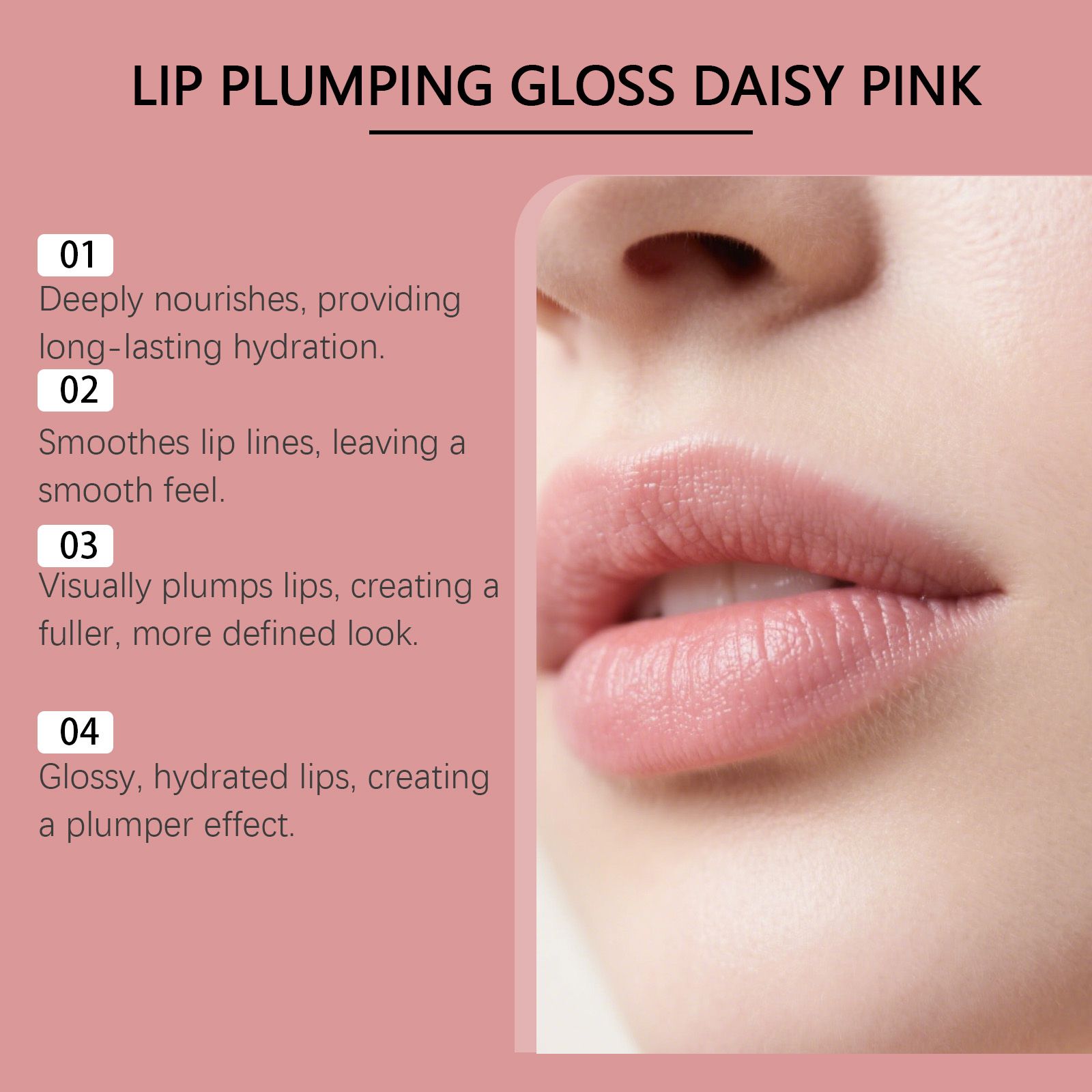 AMZ Hydrating Lip Gloss Lip Nourishing Lip Gloss Hydrating Water Light Glass Lip Care Lip Oil - Image 6