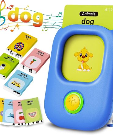 Talking Flash Cards,Kids Toddler Flash Cards with 448 Sight Words,Montessori Toys,Autism Sensory Toys,Speech Therapy Toys,Learning Educational Gifts for Age 1 2 3 4 5 Years Old Boys and Girls