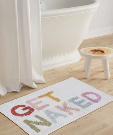 GET NAKED Bath Mat Multicolor Hand Tufted Bath mat for Home