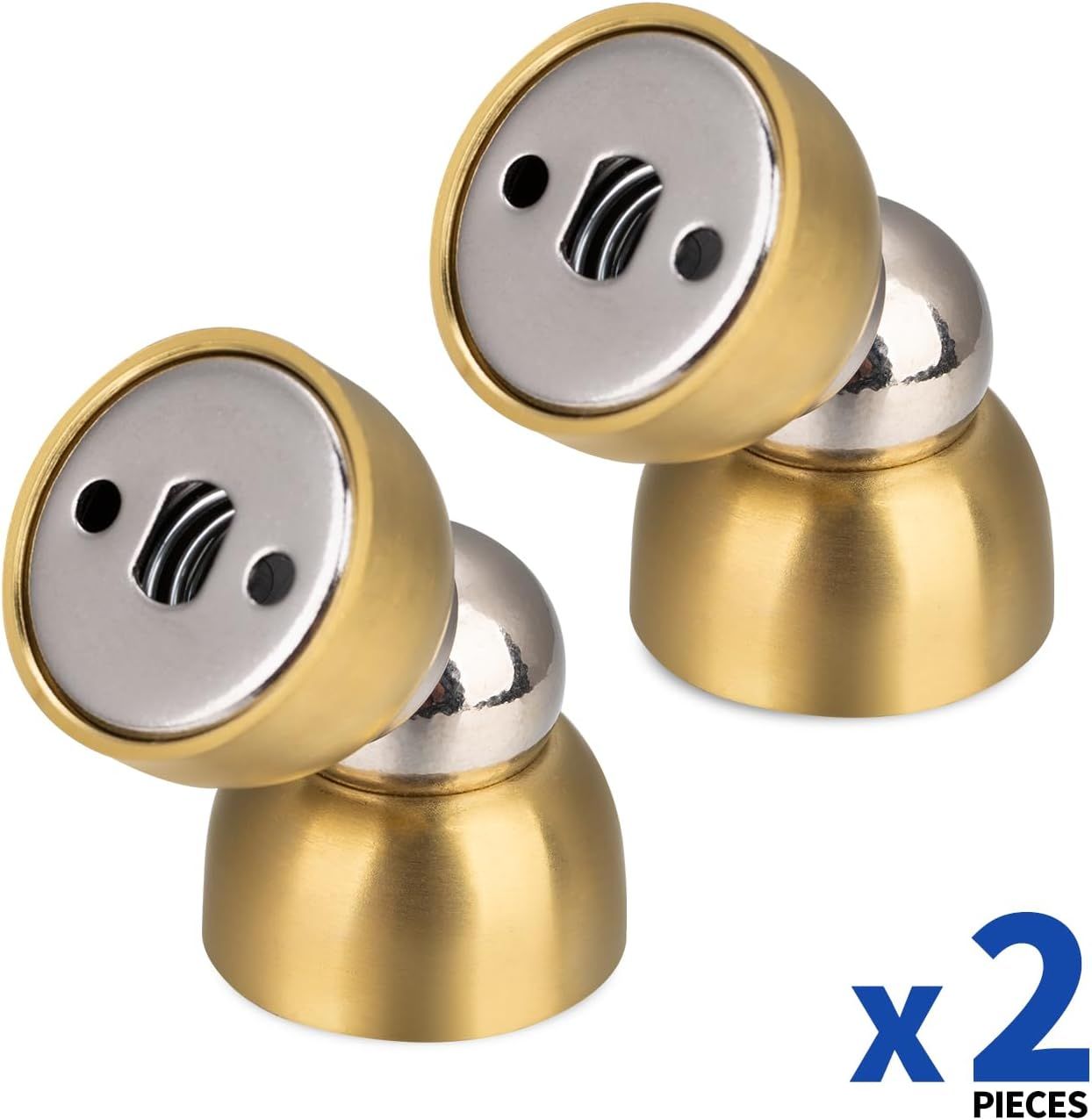 Powerful Magnetic Door Stopper - 2 Pcs Stainless Steel Mini Door Stop, Heavy Duty Magnetism Door Holder for Bedroom, Bathroom, Kitchen, Home, Office - Image 5