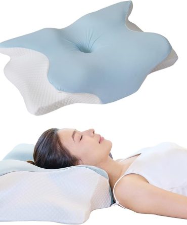 Cervical Memory Foam Pillow – Ergonomic Neck Support for Side, Back & Stomach Sleepers | Odorless Beauty Sleep Pillow for Deep Rest