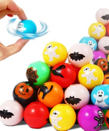 24 Pcs Fidget Spinners Ball Toys for Kids Adults Trick or Treat Goodie Bag Fillers Treasure Box Toys for Boys Girls Party Favors Classroom Prizes