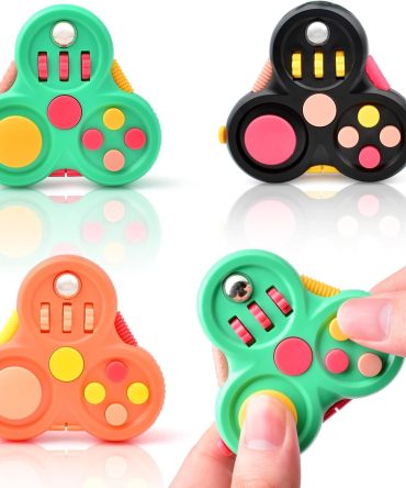 Fidget Toys for Adults,3PCS Fidget Pad Easter Basket Stuffers for Boys Girls,Sensory Toys Stress Relief Cube Clicker Controller,ADHD Autism Fidget Spinner for Office Desk Travel Games