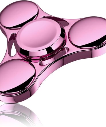 Fidget Spinner Toy Durable Stainless Steel Bearing High Speed Spins Precision Metal Hand Spinner EDC ADHD Focus Anxiety Stress Relief Boredom Killing Time Toys for Adults Kids (Pink)