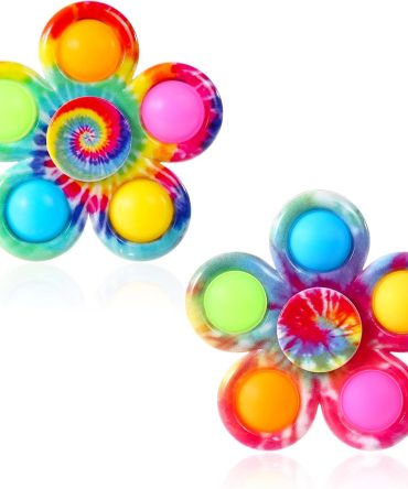 Fidget Spinners Pop for Kids 2 Pack, Sensory Fidget Toys for Kids Goodie Bags Christmas Stocking Stuffers Gifts, ADHD Autism Fidget Toys