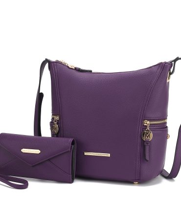 MKF Collection Lux Hobo Bag with Wallet by Mia K