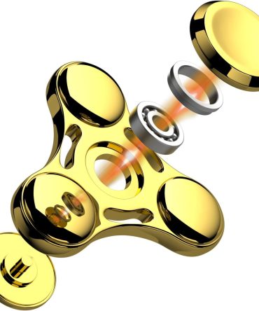Fidget Spinner Toy,Ultra Durable Stainless Steel Bearing High Speed 3-5 Min Precision Brass Metal Finger Spinner,EDC ADHD Stress Relief Anxiety Fidget Spinners for Kids & Adults