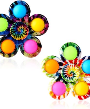 Fidget Spinners Pop for Kids 2 Pack, Sensory Fidget Toys for Kids, Goodie Bags Christmas Stocking Stuffers Gifts, ADHD Autism Fidget Toys