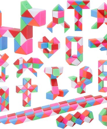 Fidget Snake Cube Toys 30PCS Party Favors Bulk-Goodie Bag Stocking Stuffers for Kids, Treasure Box Toys for Classroom Reward, Quiet Sensory Travel Toy