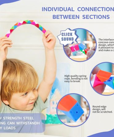 Fidget Snake Cube Toys 30PCS Party Favors Bulk-Goodie Bag Stocking Stuffers for Kids, Treasure Box Toys for Classroom Reward, Quiet Sensory Travel Toy