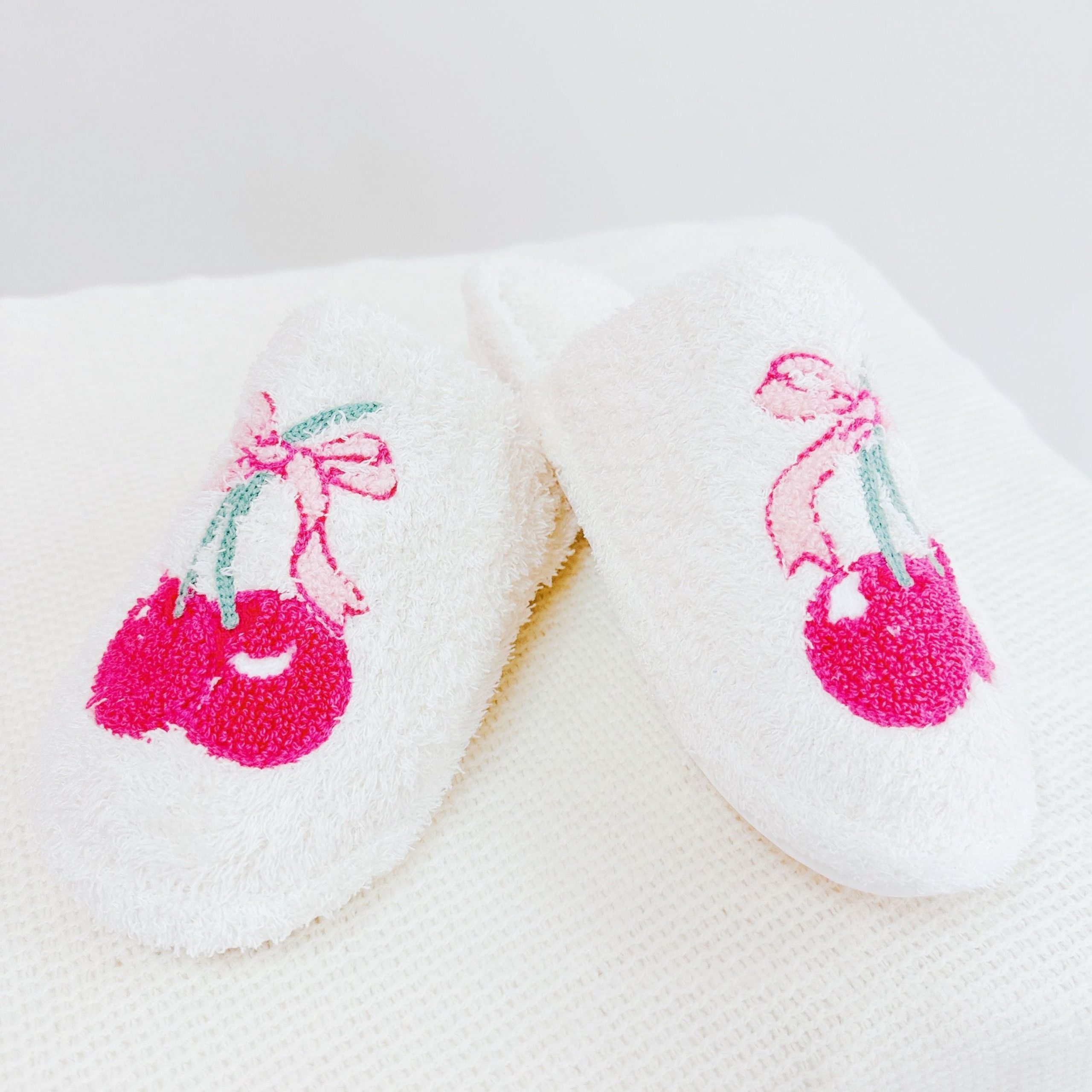 Cherry Bow Coziest Lounge Slippers - Image 3