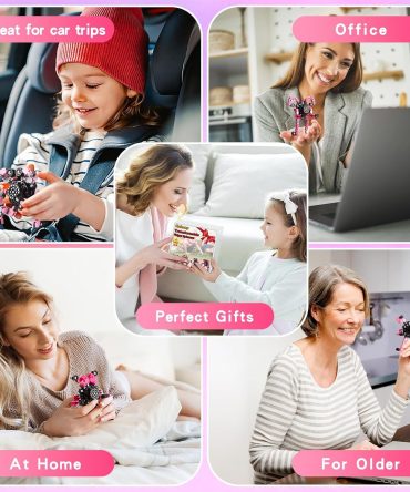 Stocking Stuffers Fidget Toys for Teen Girls, Kids Christmas Toys Gifts for Girls Pink Transformable Fidget Spinners for Women Men