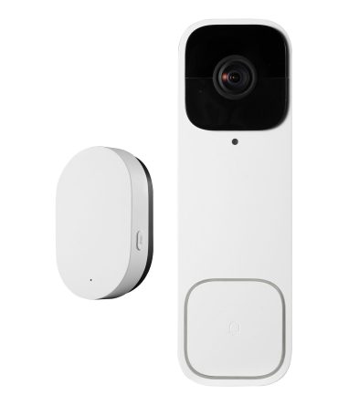 Video Doorbell, 2K Wireless Camera Ring Doorbell Works with 170° Ultra-Wide View, 2-Way Audio, Motion Detection & Night Vision, Supports Alexei & Google, Cloud Storage, Battery/Wired Powered