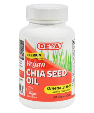 Deva Vegan Vitamins - Chia Seed Oil - 90 Vegan Capsules