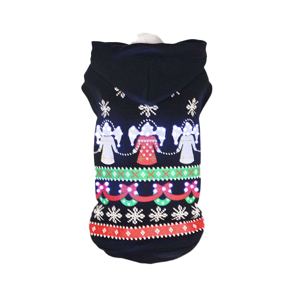 Pet Life LED Lighting Patterned Holiday Hooded Sweater Pet Costume - Image 25