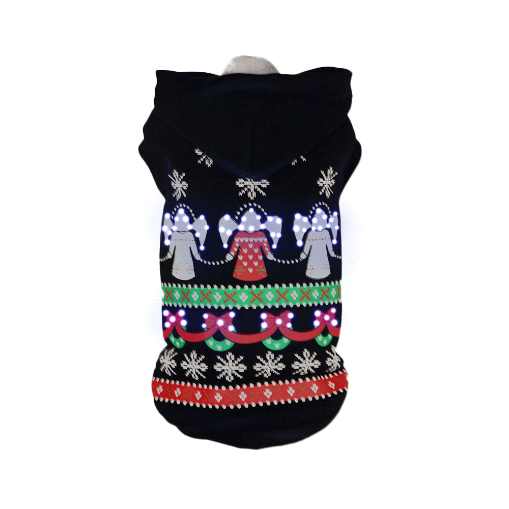 Pet Life LED Lighting Patterned Holiday Hooded Sweater Pet Costume - Image 16