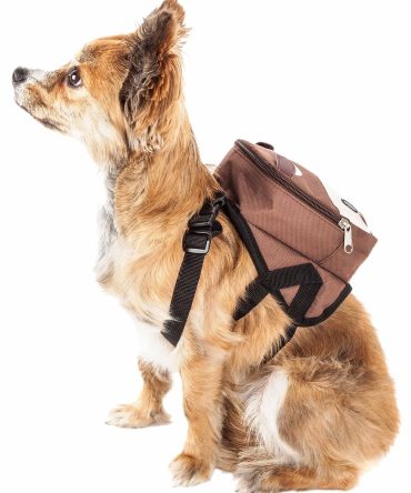 Pet Life 'Mooltese' Large-Pocketed Compartmental Animated Dog Harness Backpack