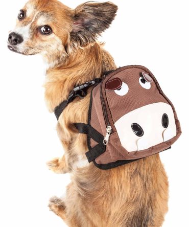 Pet Life 'Mooltese' Large-Pocketed Compartmental Animated Dog Harness Backpack