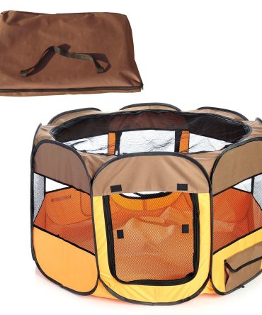 All-Terrain' Lightweight Easy Folding Wire-Framed Collapsible Travel Pet Playpen